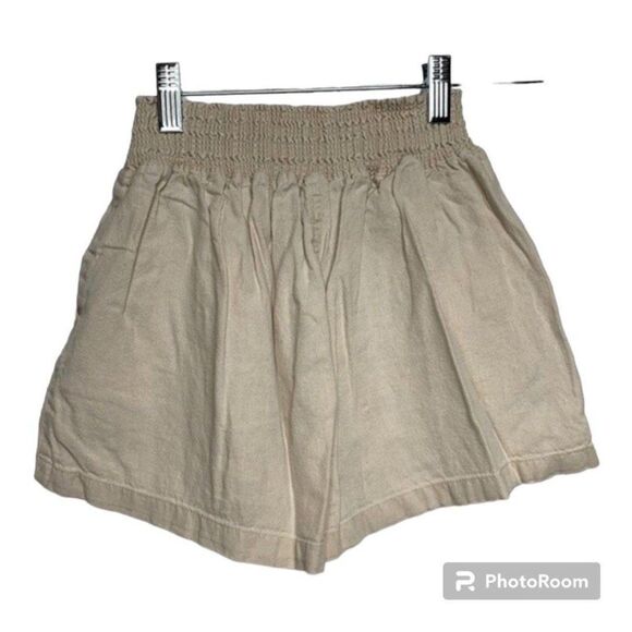 PAPAYA High Waisted Tie Shorts Paperbag Size Small - Picture 2 of 3